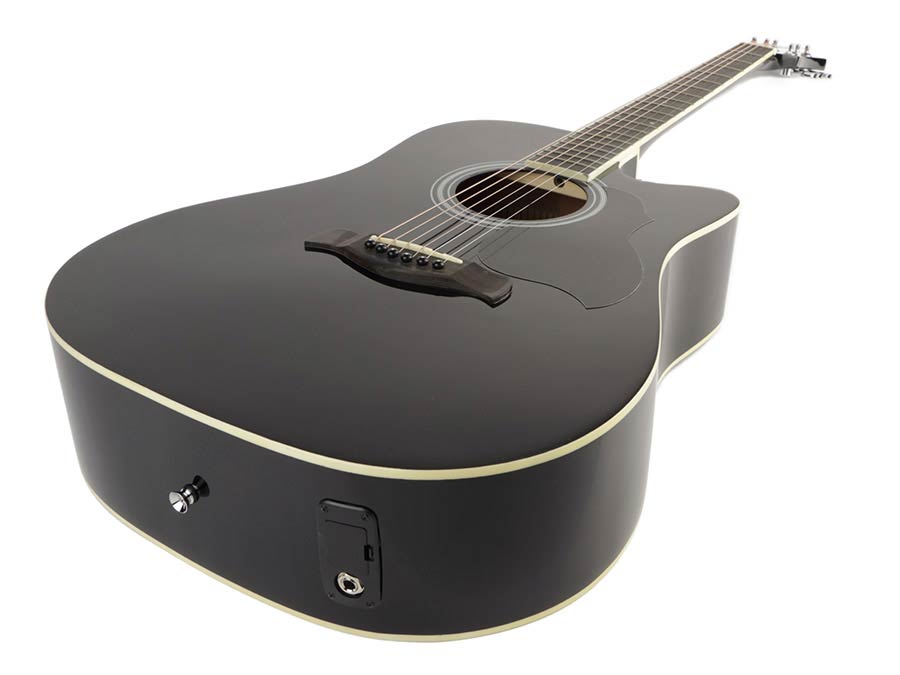 Richwood RA-12-CEBK Black Artist Series Auditorium Westerngitaar