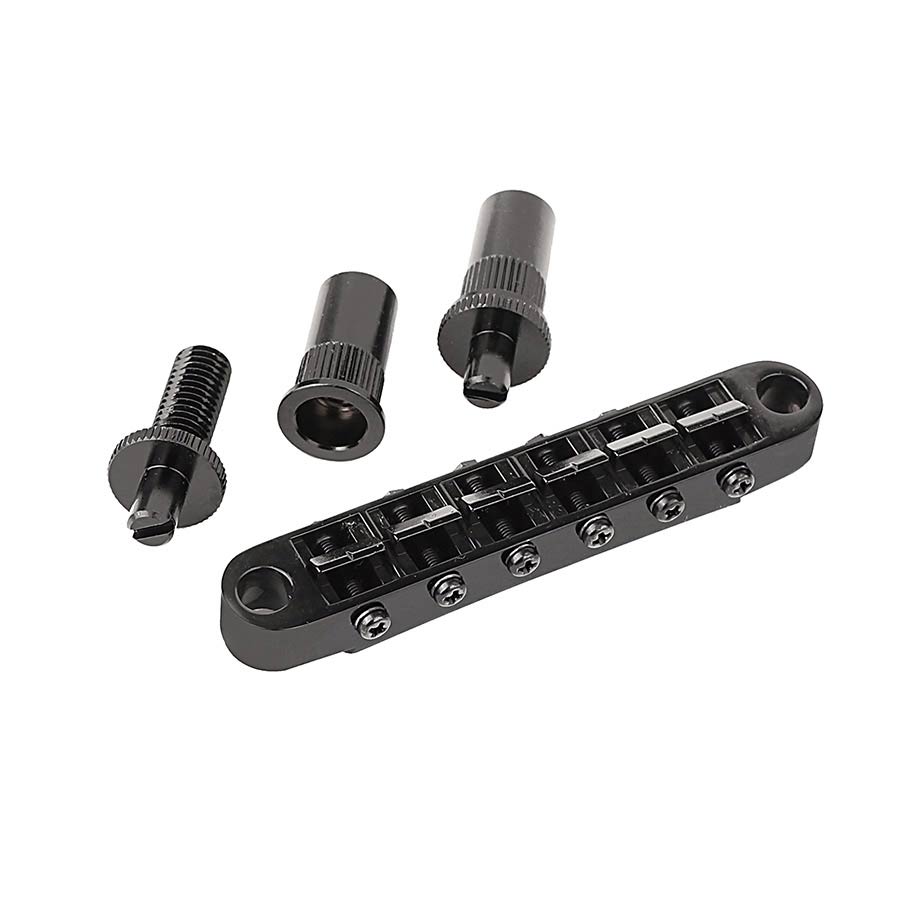 Gotoh GE103BT-B bridge "tune-o-matic" thumbwheel spacing 74