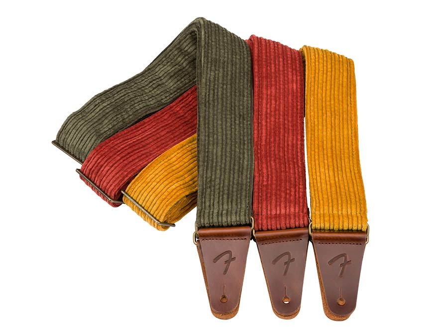 Fender Corduroy Guitar Strap - Olive