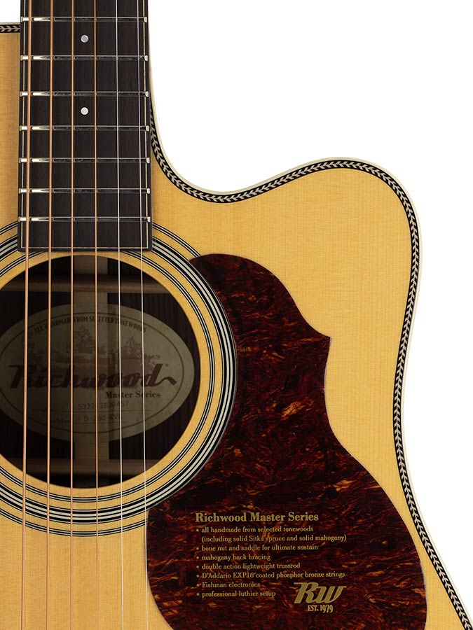 Richwood D-265-CVA All Solid Custom Shop Series Handmade Westerngitaar