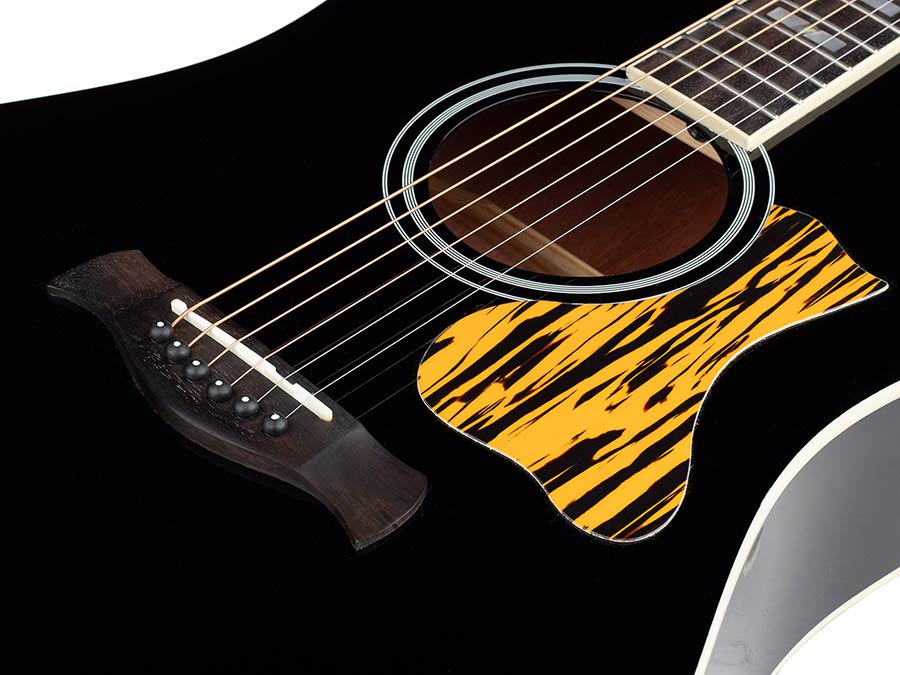 Richwood HSDS-42-BK Black Heritage Series Handmade Dreadnought Westerngitaar