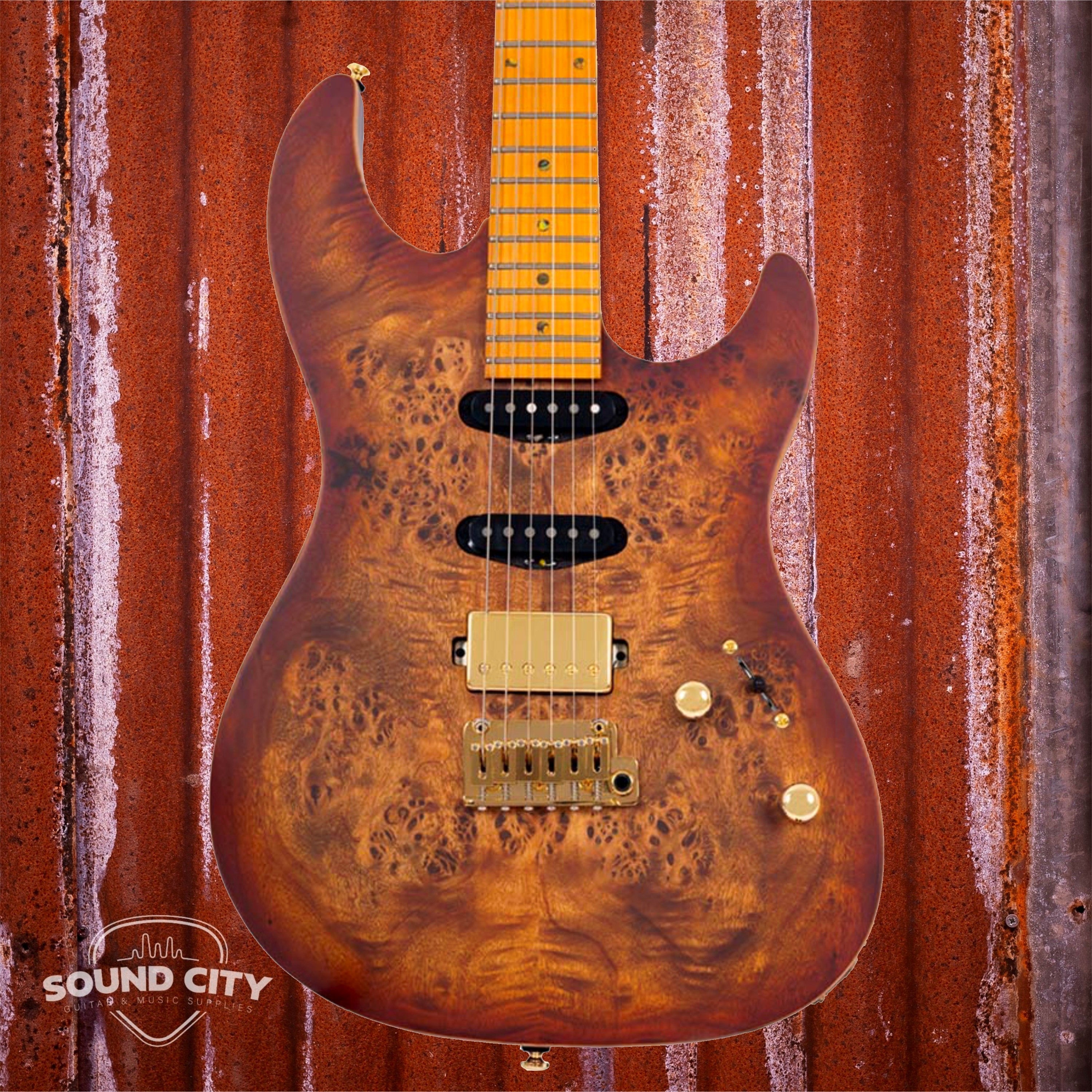 Sire Guitars S10 HSS/NB Natural Burst Elektrische gitaar