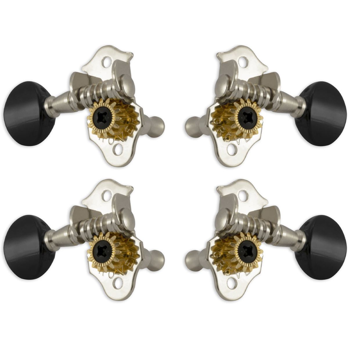 Grover Sta Tite Uke Machine Heads Nickelblack