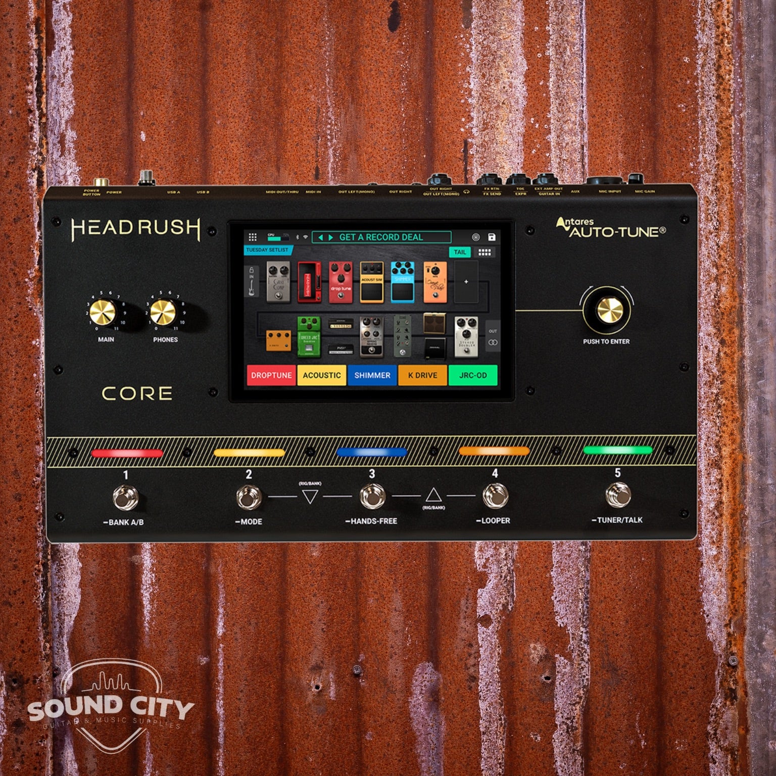 Headrush CORE FX, vocal processor & amp modeller pedaal