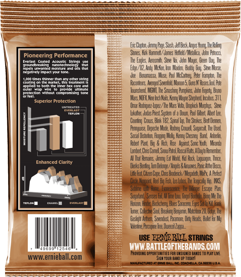 Ernie Ball 2546 Everlast Medium Light 12-54 snaren