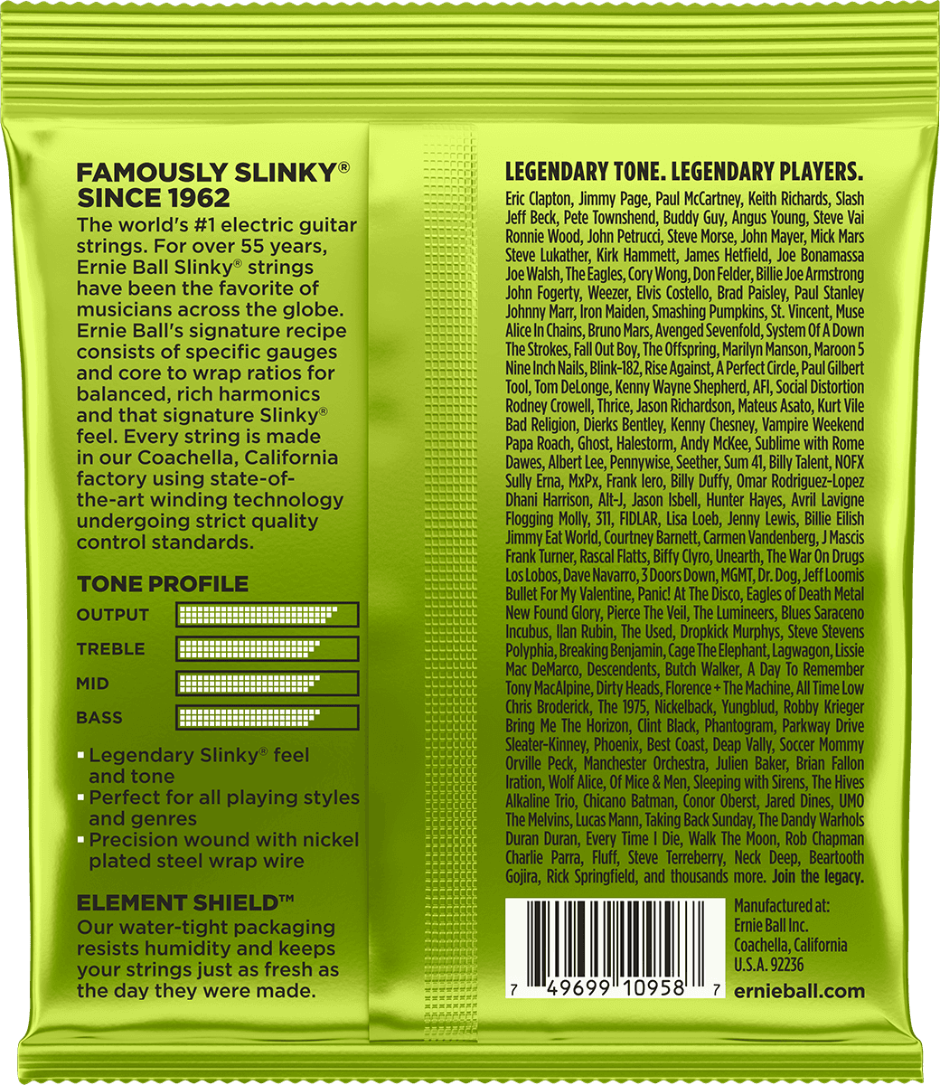 Ernie Ball 2629 Regular Slinky 10-74 snaren (8sn.)