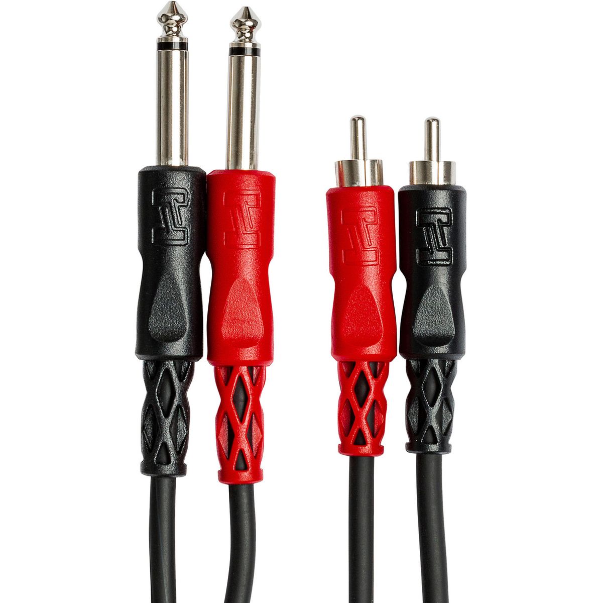 Hosa CPR-201 Stereoint.con Dual 1/4IN TS To Dual RCA 1 M