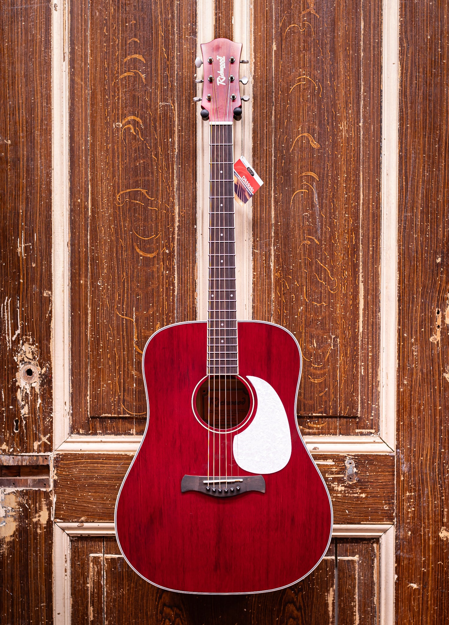 Richwood HSD-35-MRD, Matt Trans Red, Heritage Series Dreadnought Westerngitaar