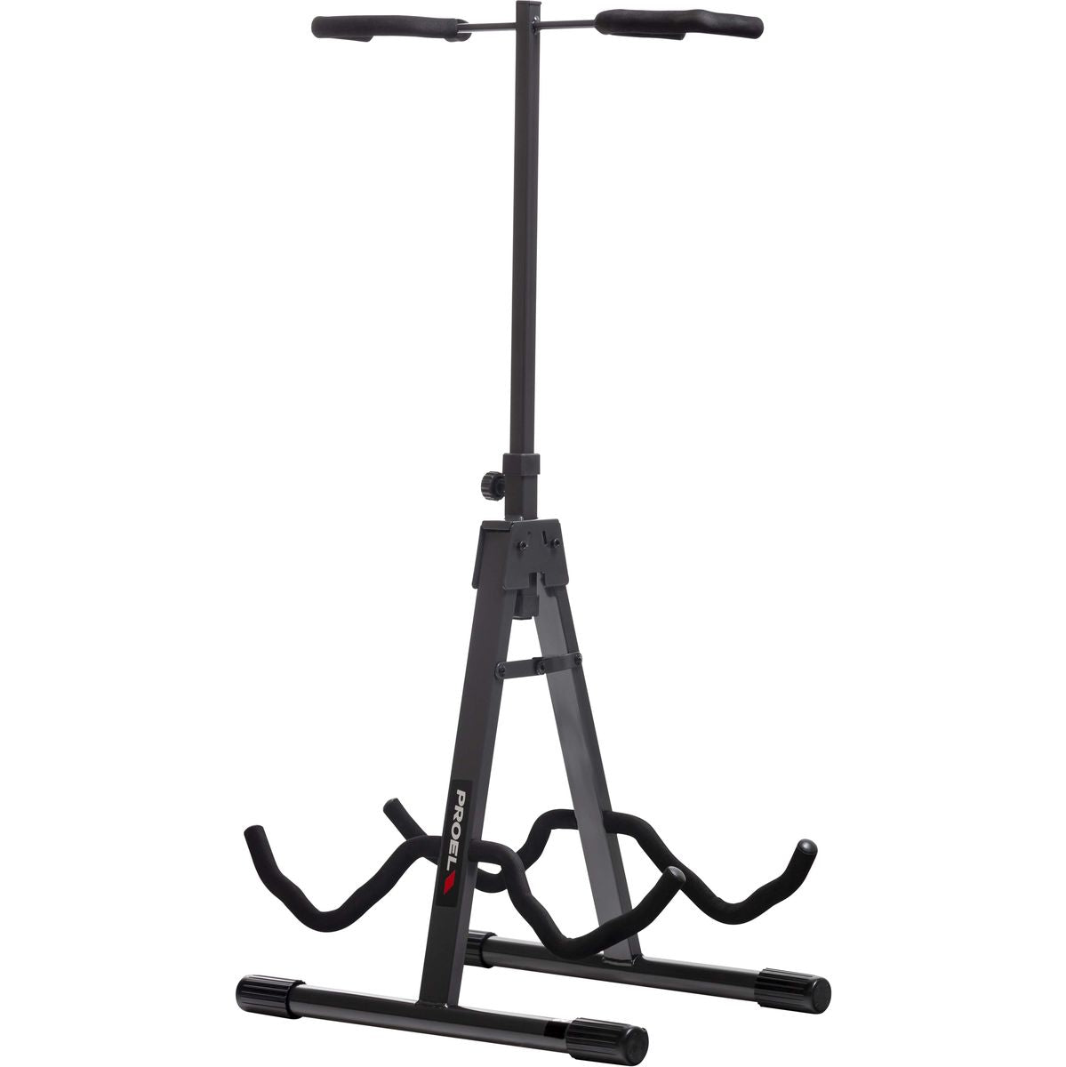 Proel Stage Double Stand w/ Universal Arms And Neck Protection Collar