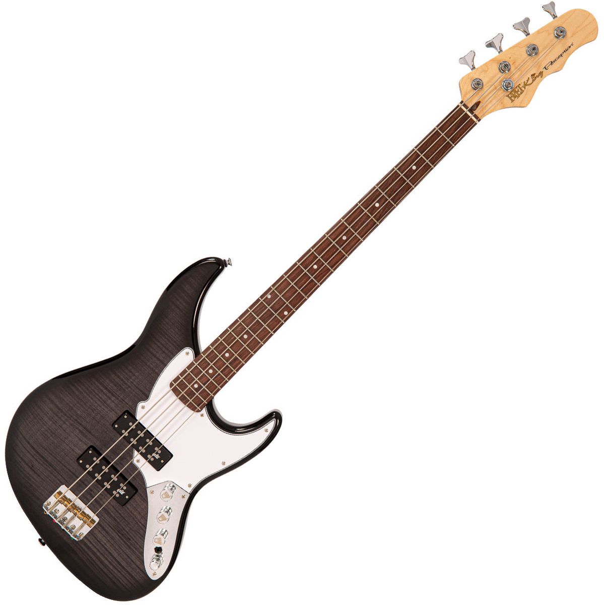 Fret-King Perception Custom 4 String Bass - Blackburst Basgitaar