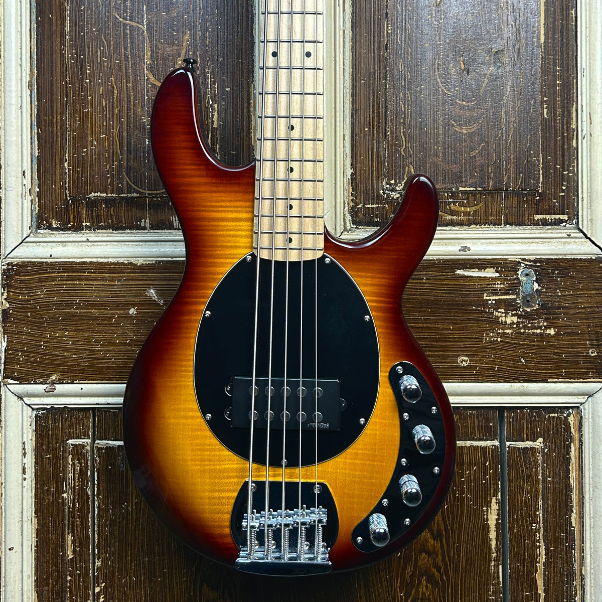 Vintage V96 ReIssued Active Bass Sunset Sunburst Elektrische Gitaar (Occasion)