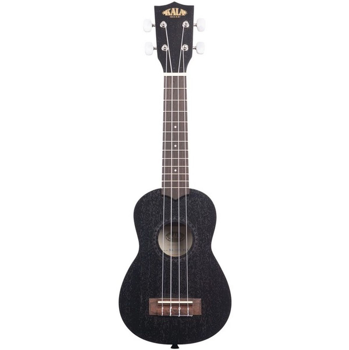 Kala Black Satin Mahogany Soprano Ukulele No Binding w/ Bag