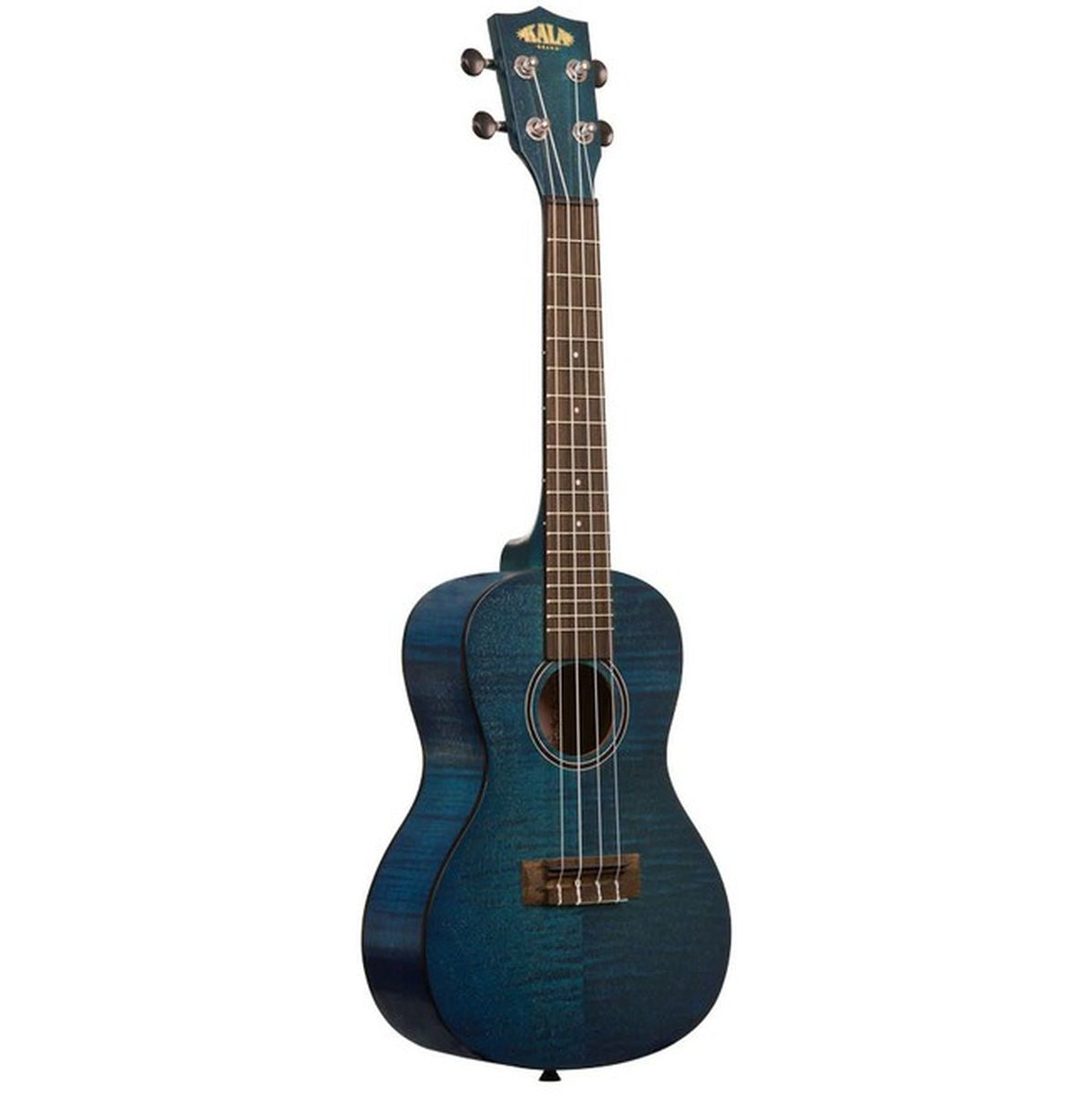 Kala Concert Exotic Mahogany Blue Ukulele w/ Bag
