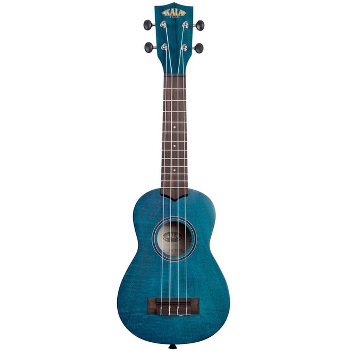 Kala Soprano Exotic Mahogany Blue Ukulele w/ Bag
