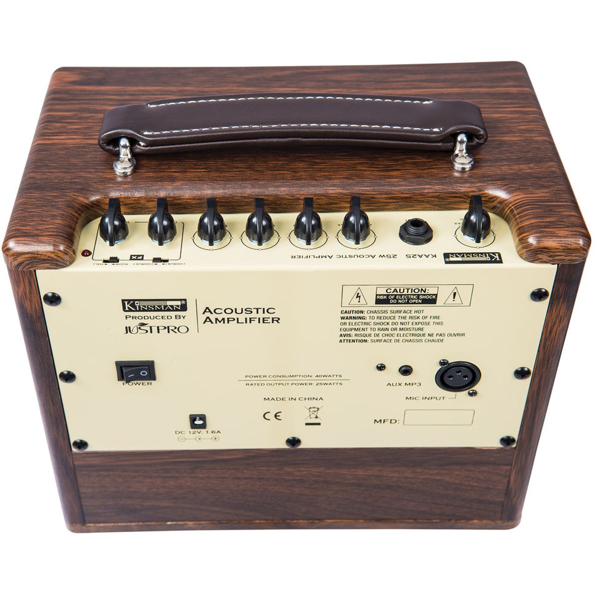 Kinsman 25W Acoustic Amplifier Acbattery Power