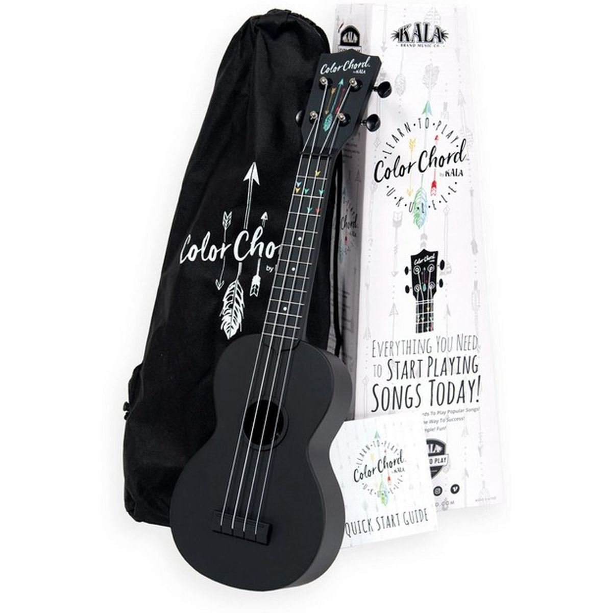 Kala Learn To Play Color Chord Ukulele Starter Kit
