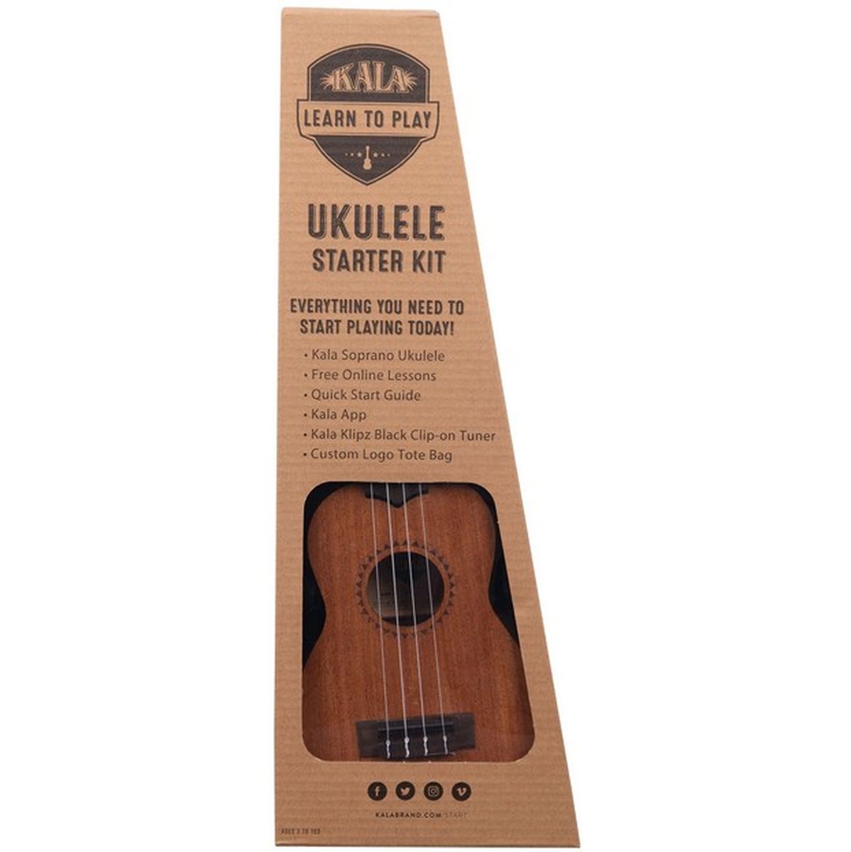 Kala Learn To Play Soprano Ukulele Starter Kit