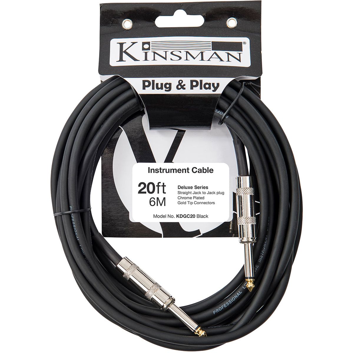 Kinsman Deluxe Instrument Cable - 20FT