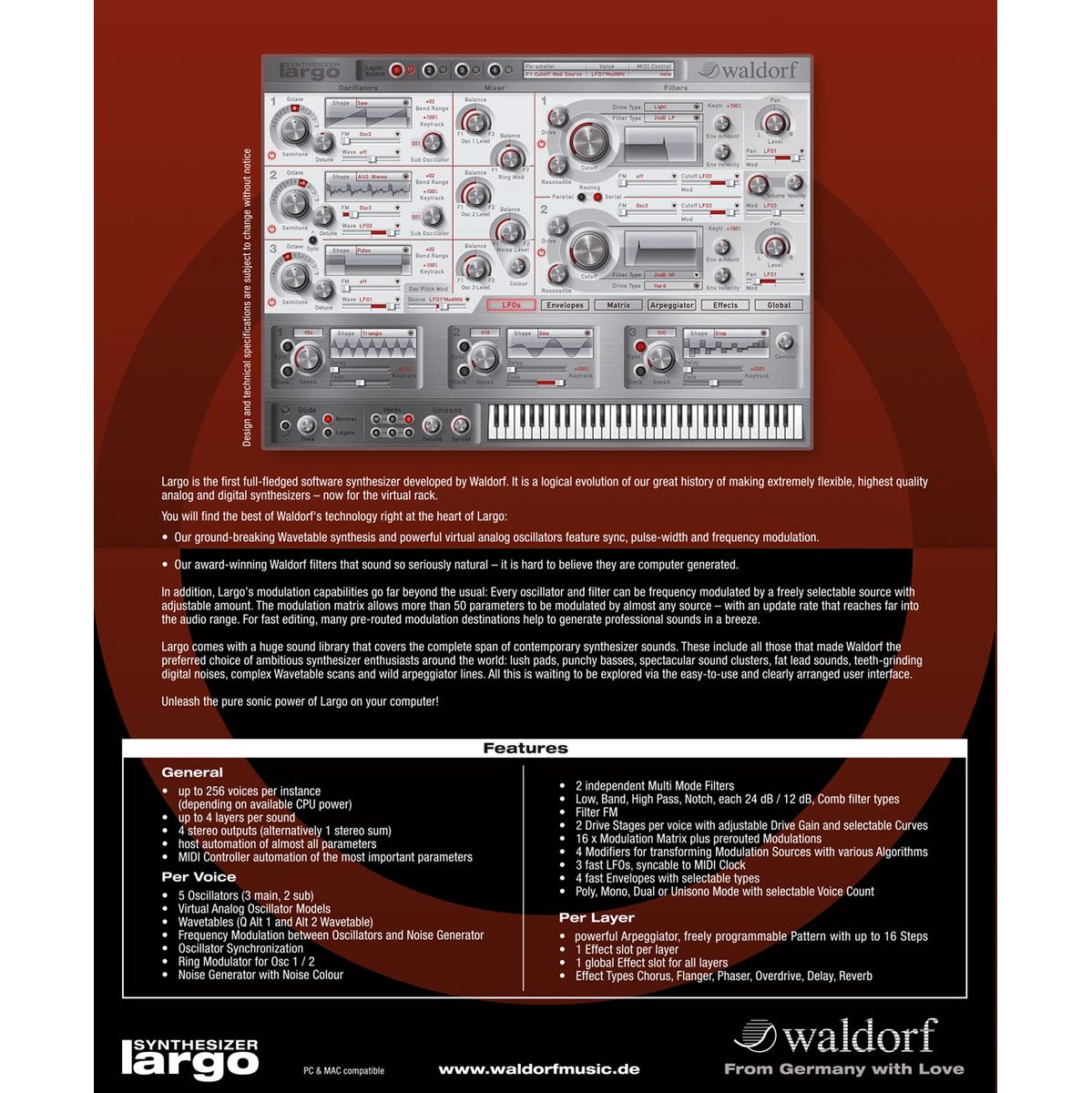 Waldorf Largo Software Synthesizer