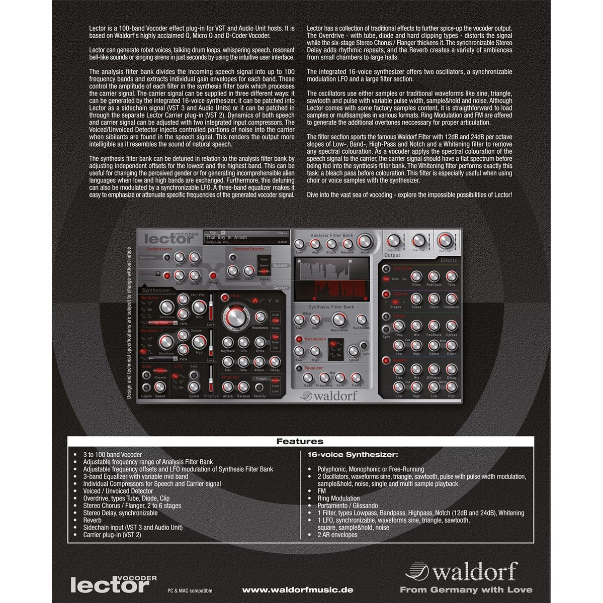 Waldorf Lector Vocoder/FX Plug-In