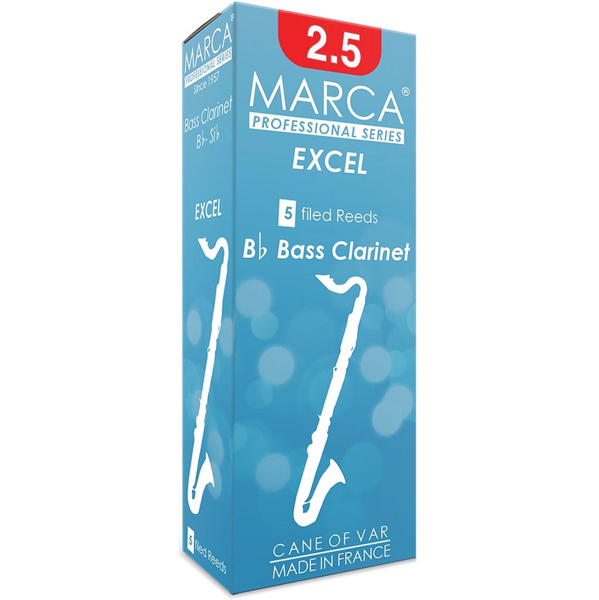 MARCA Reed Clarinet Bass Excel 2.5 - PK Of 5