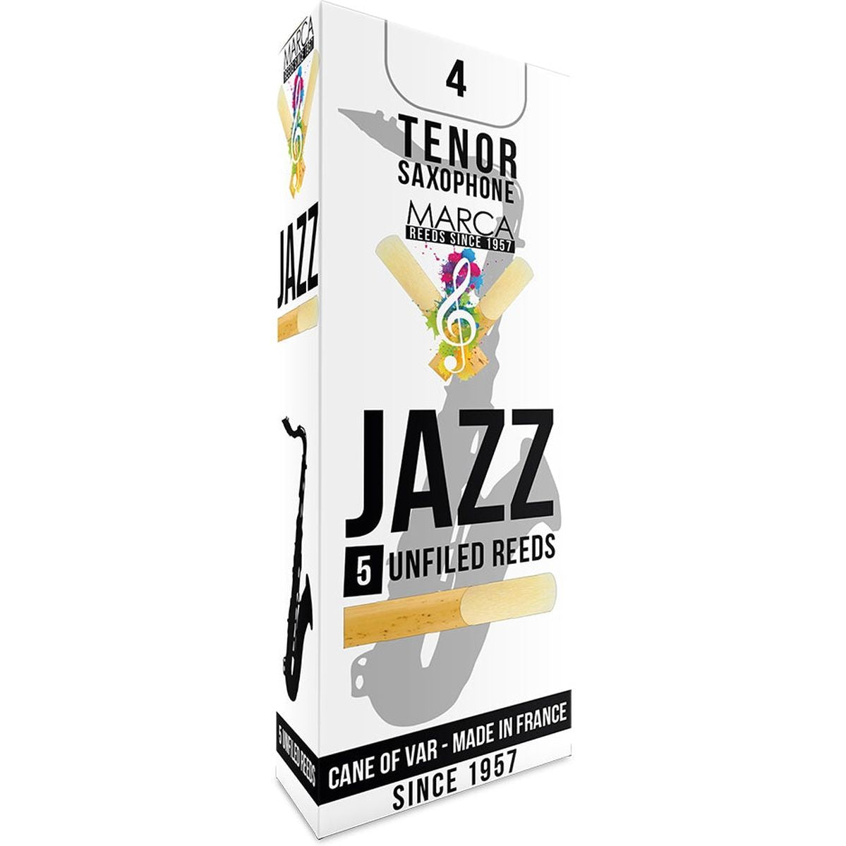 MARCA Reed Saxophone Tenor Jazz - Unfiled 4 - PK Of 5