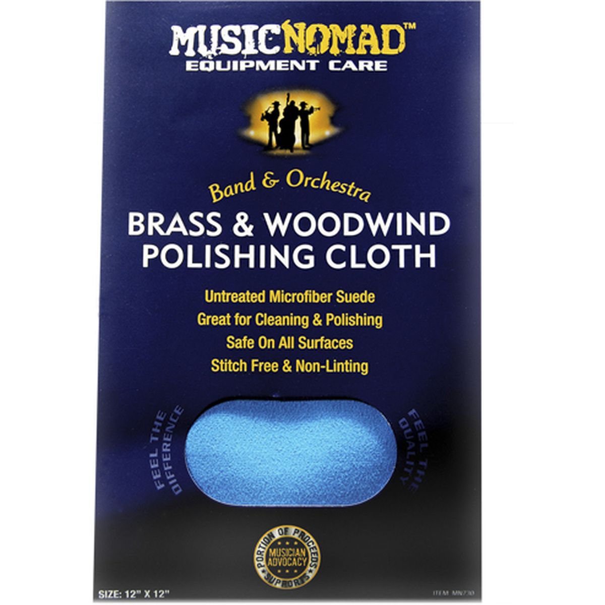 MusicNomad Brass & Woodwind Microfiber Cloth - MN730