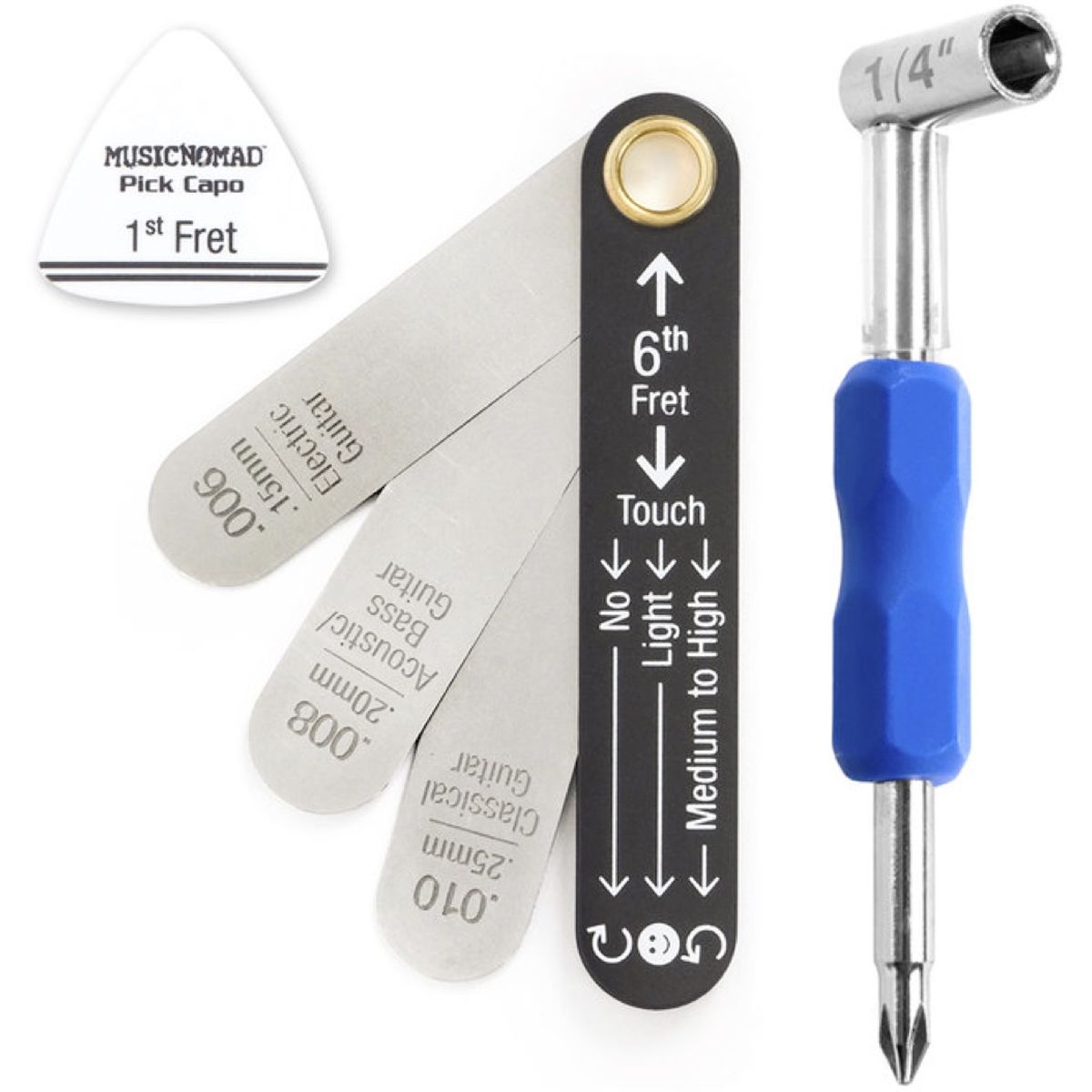 MusicNomad Truss Rod Neck Relief Measure & Adjust Kit For Taylor MN231 + MN600