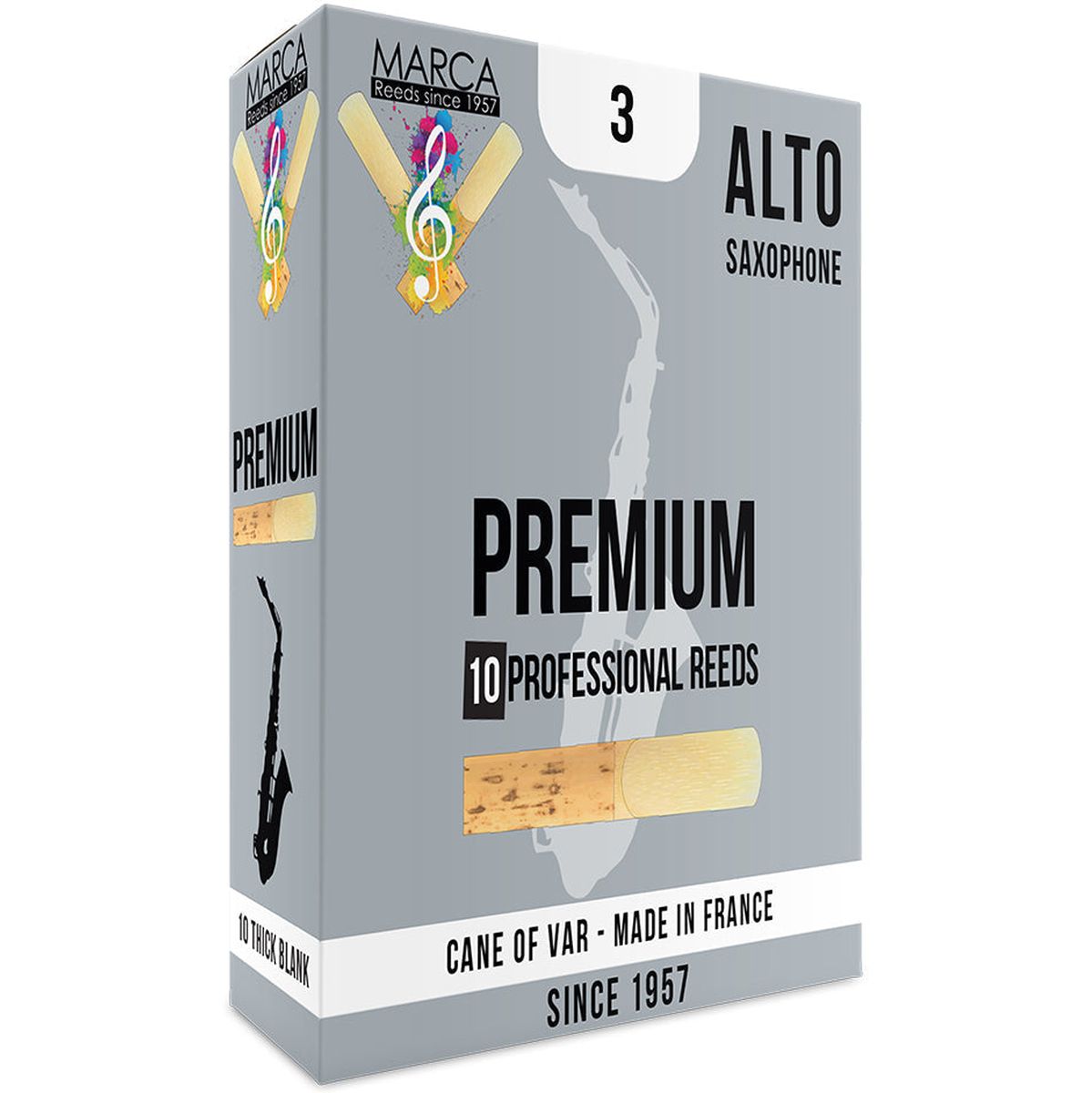 MARCA Reed Saxophone Alto Premium 3 - PK Of 10