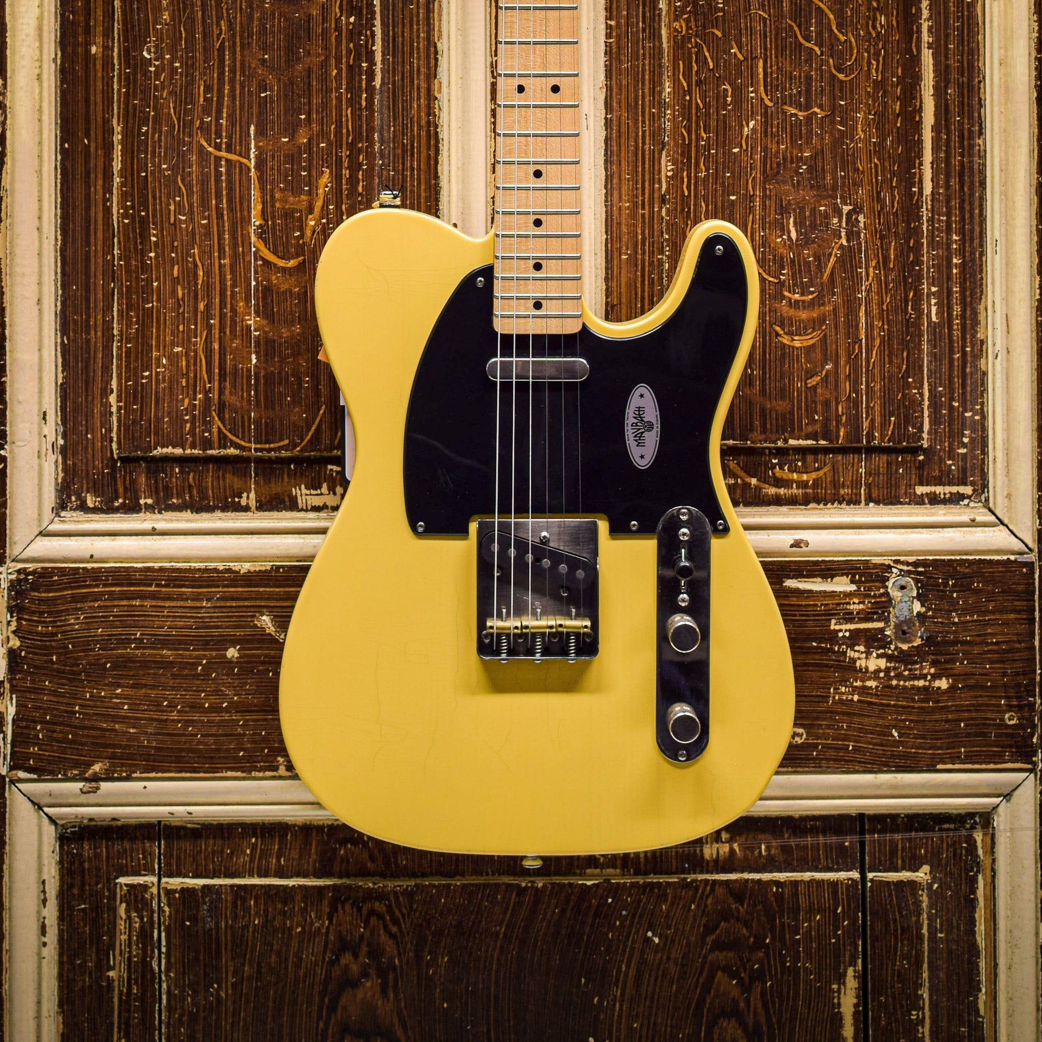 Maybach Teleman T55 Butterscotch Blackguard Aged Elektrische Gitaar