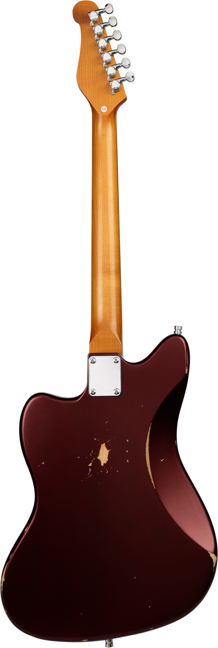Patina PJ-6 Oxblood Relic JM-Style Elektrische gitaar
