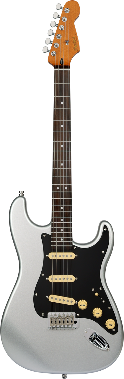 Patina PS-3 Silver Metallic SSS S-Style Elektrische gitaar