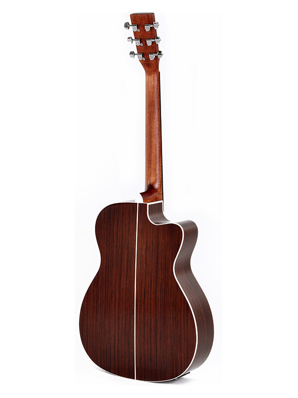 Sigma Guitars OMTC-1E Linkshandig OM Westerngitaar - Sunburst Gloss