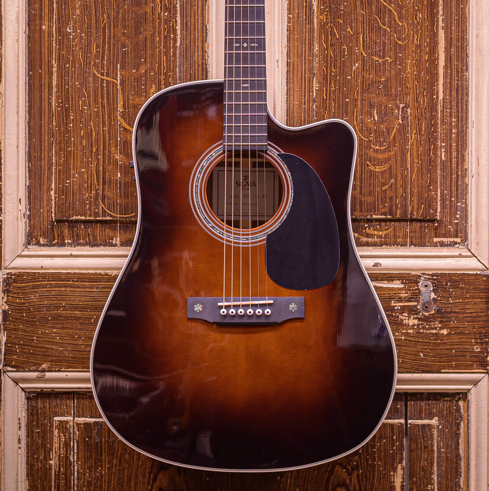 Sigma DTC-1E-SB Sunburst Dreadnought Westerngitaar