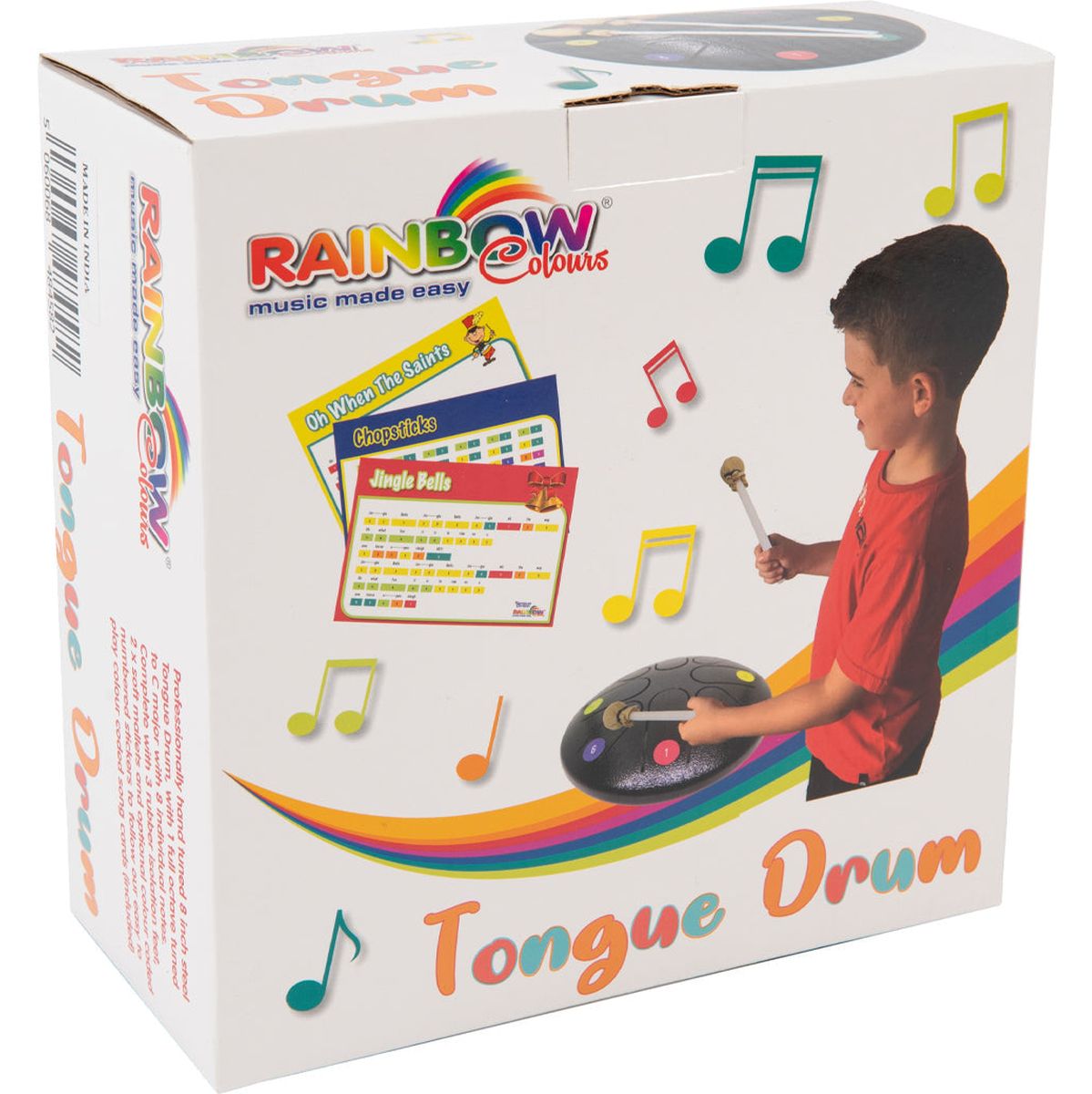 PP Tongue Drum - 8 Note Includes Mallets & Instruction Booklet