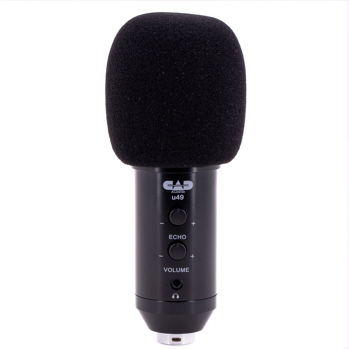 CAD USB Studio Microphone w/ Headphone Monitor & Echo