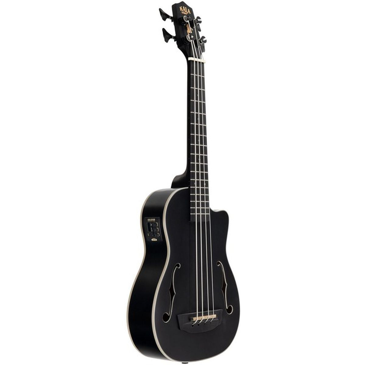 Kala Black Journeyman Mahogany Acoustic-Electric U-BASS With F-Holes