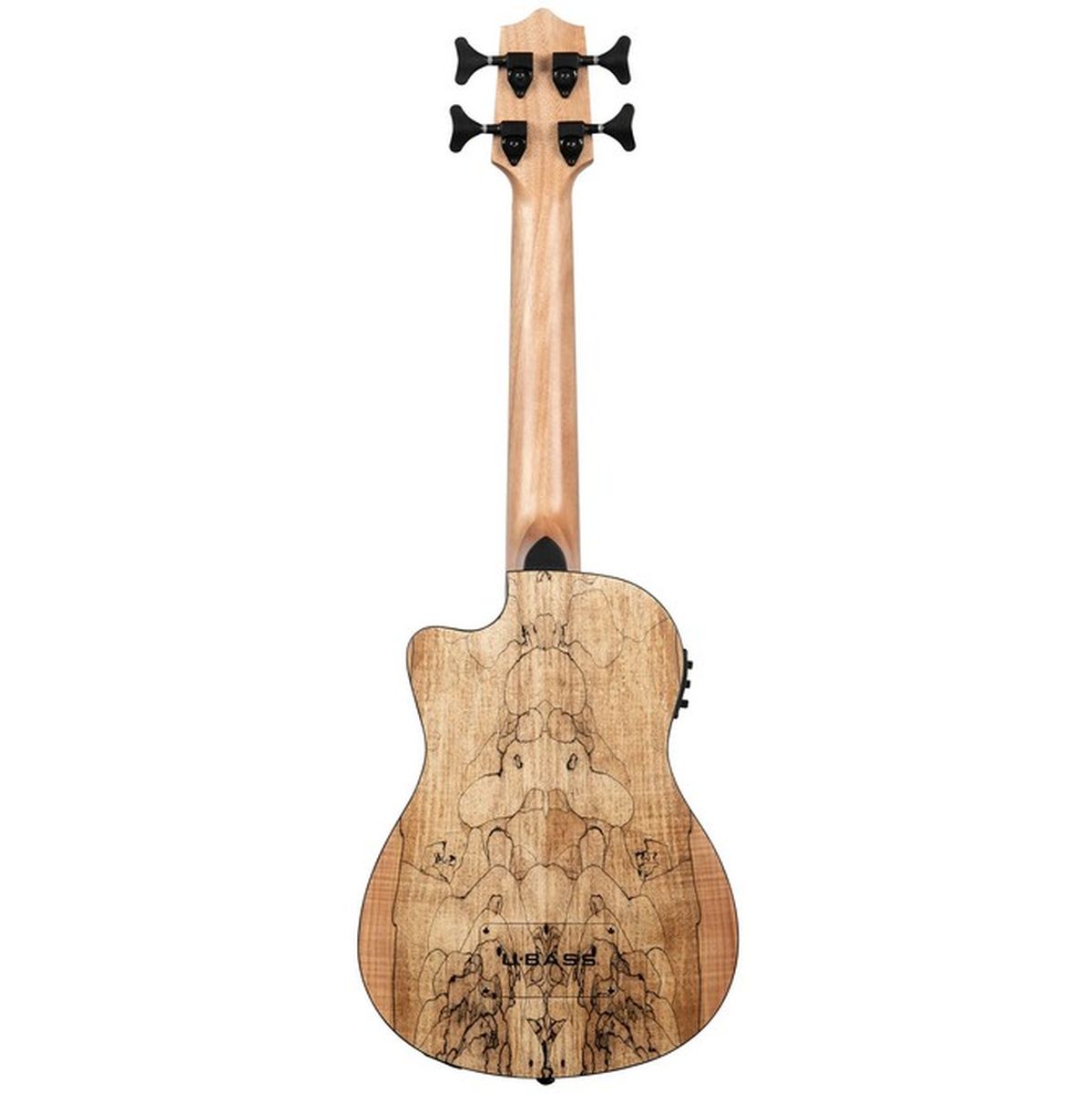 Kala Spalted Maple Acoustic-Electric U-BASS