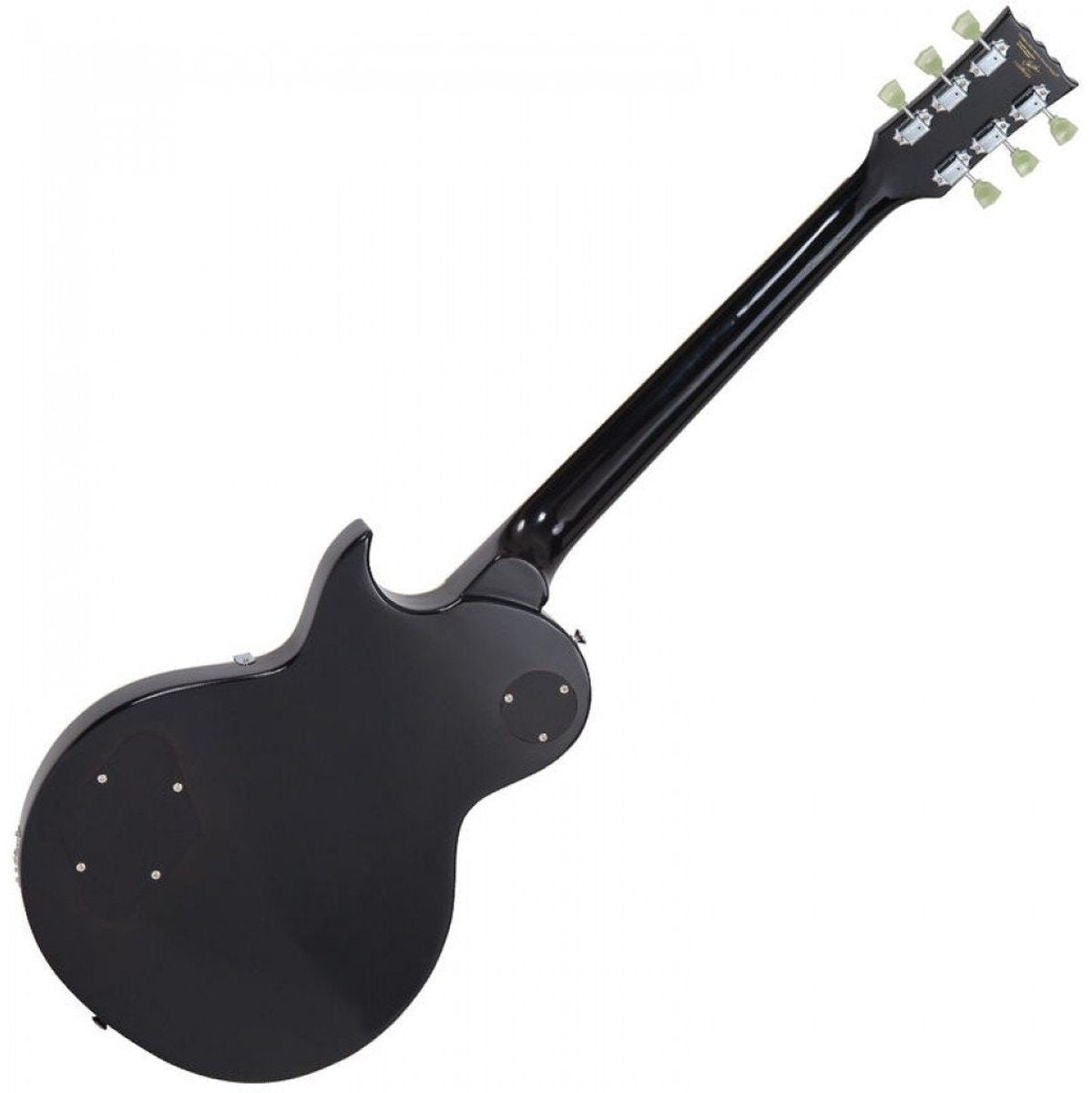Vintage V100 Guitar-Chrome Hardware-Gloss Black