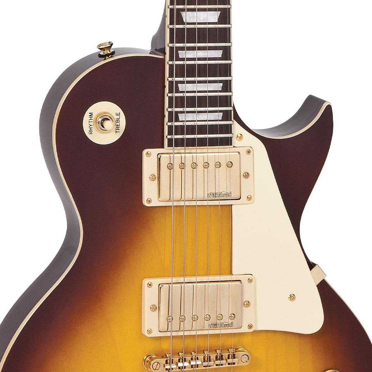 Vintage V100 Reissued TSB Tobacco Sunburst Elektrische Gitaar