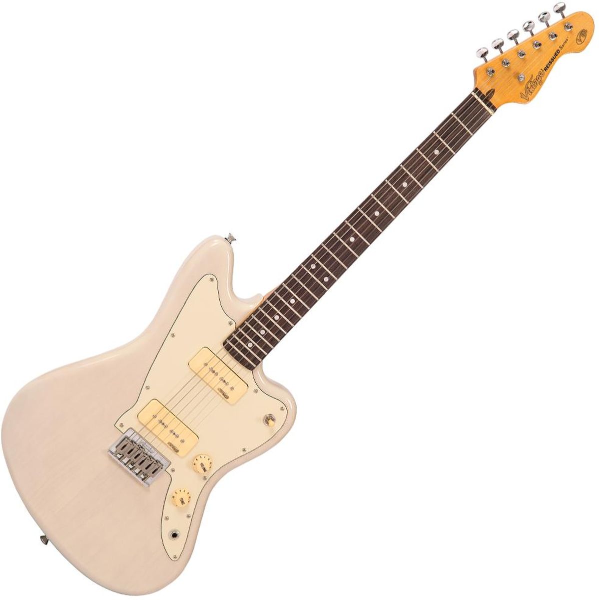 Vintage V65 Hardtail Electric Guitar - Blonde