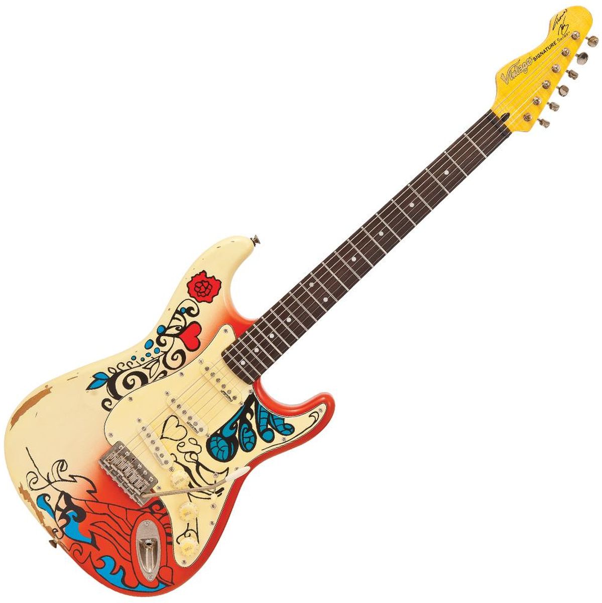 Vintage V6 Icon - Blug Summer Of Love Guitar