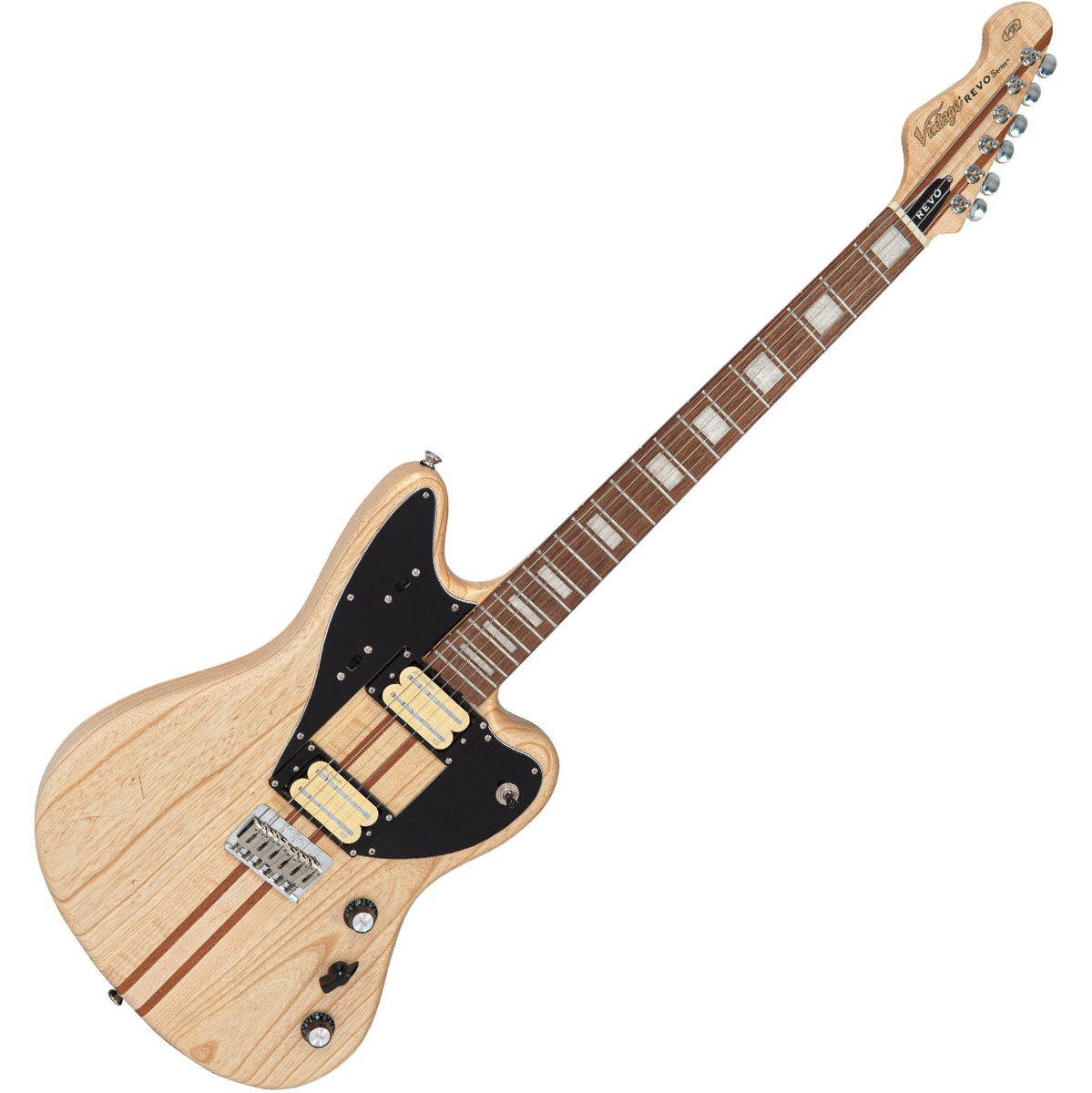 Vintage Revo Series Integra Guitar - Satin Natural