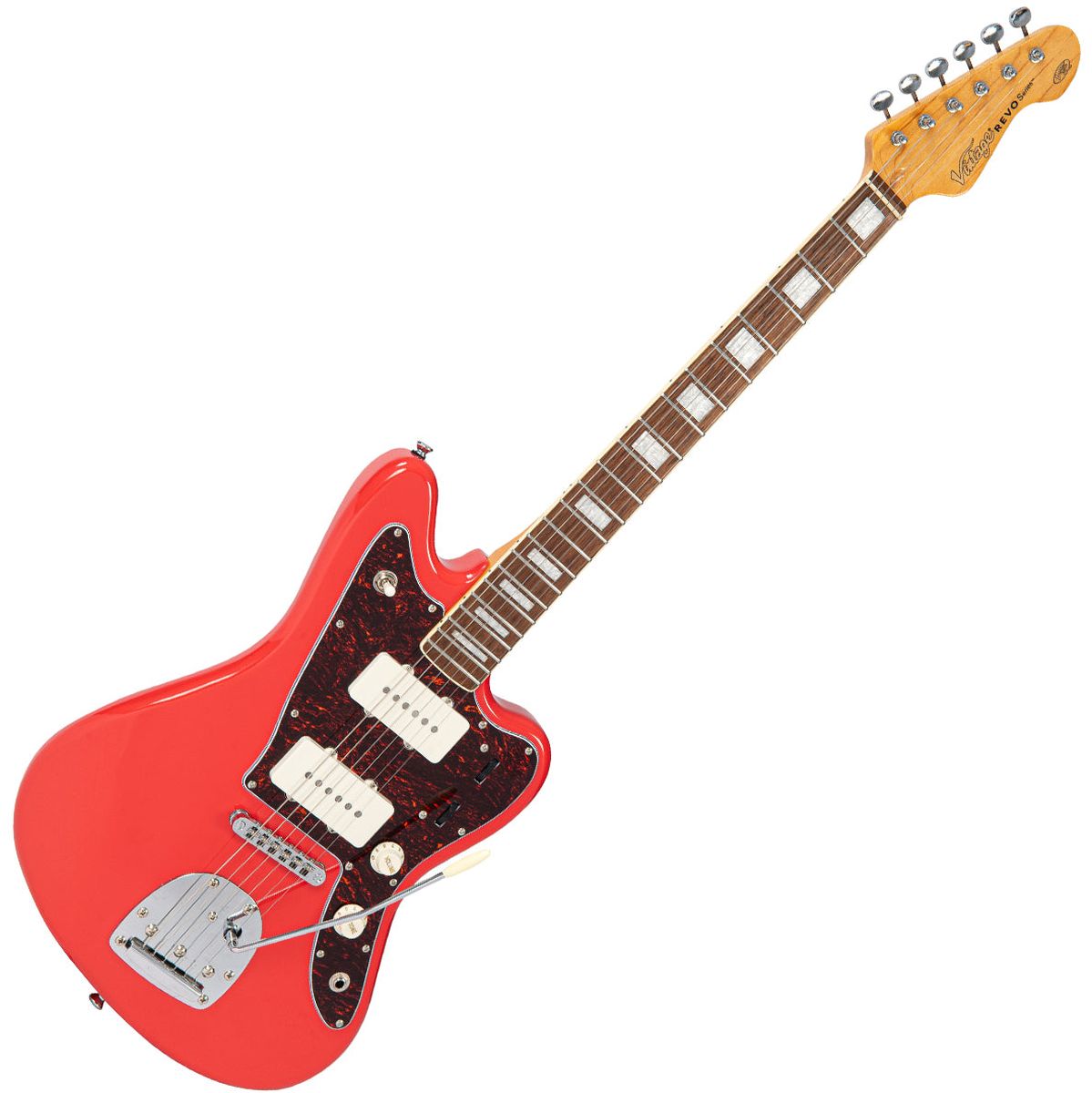 Vintage REVO Series 'Surfmaster 90' Firenze Red Elektrische gitaar