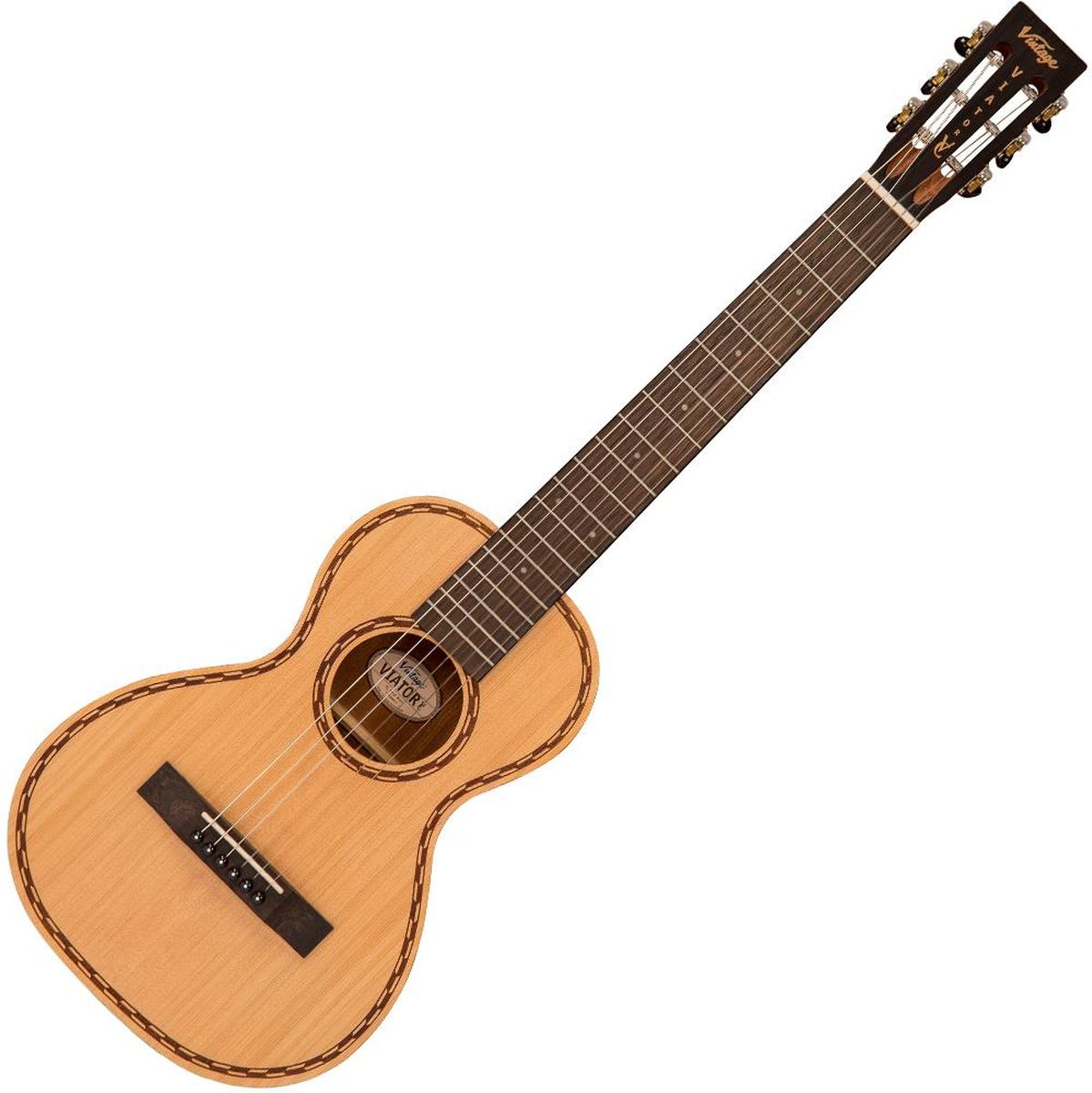 Vintage Viator Nylon Strung Guitar And Bag - By Paul Brett