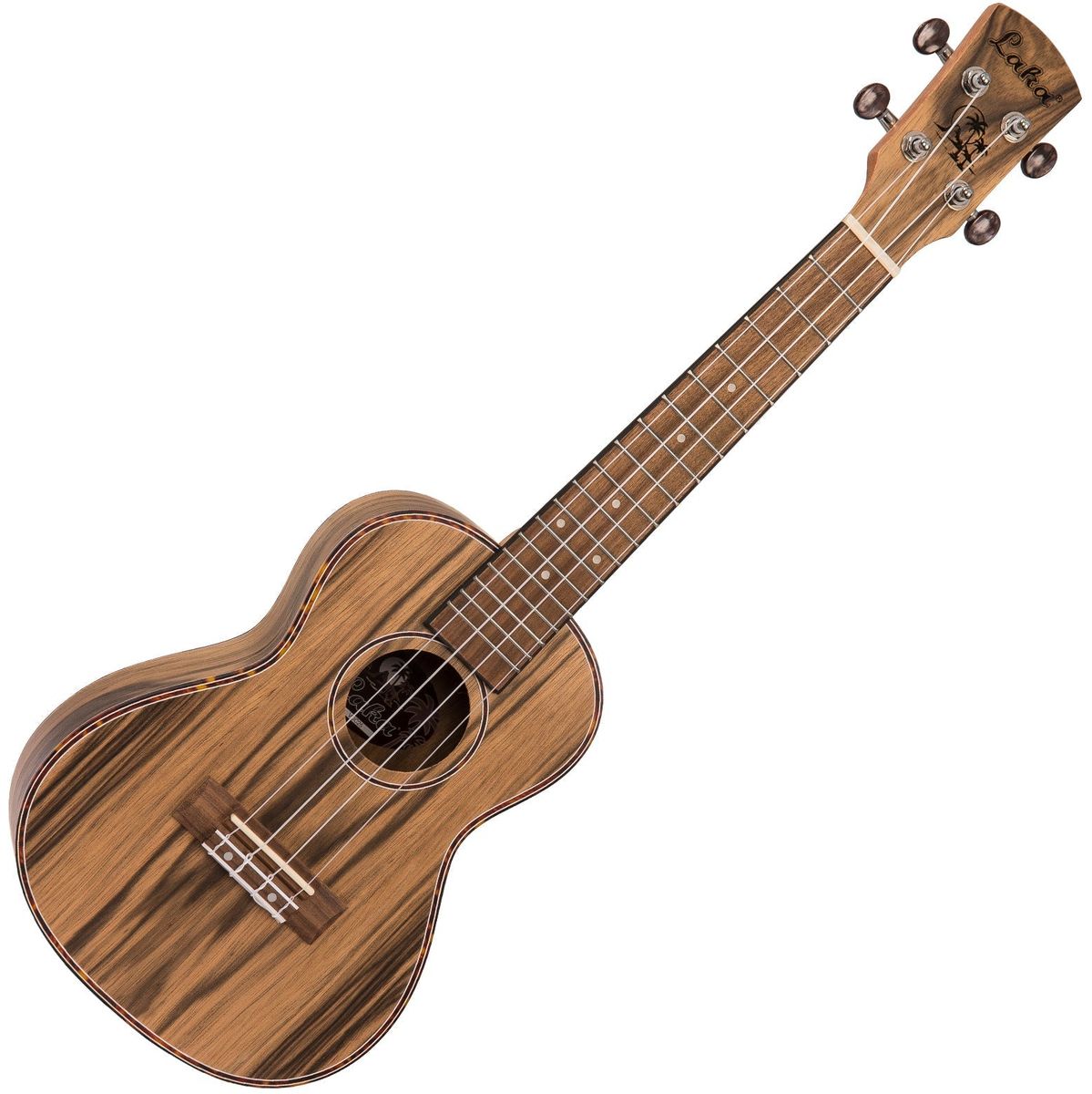 Laka Walnut Series Ukulele & Bag - Concert