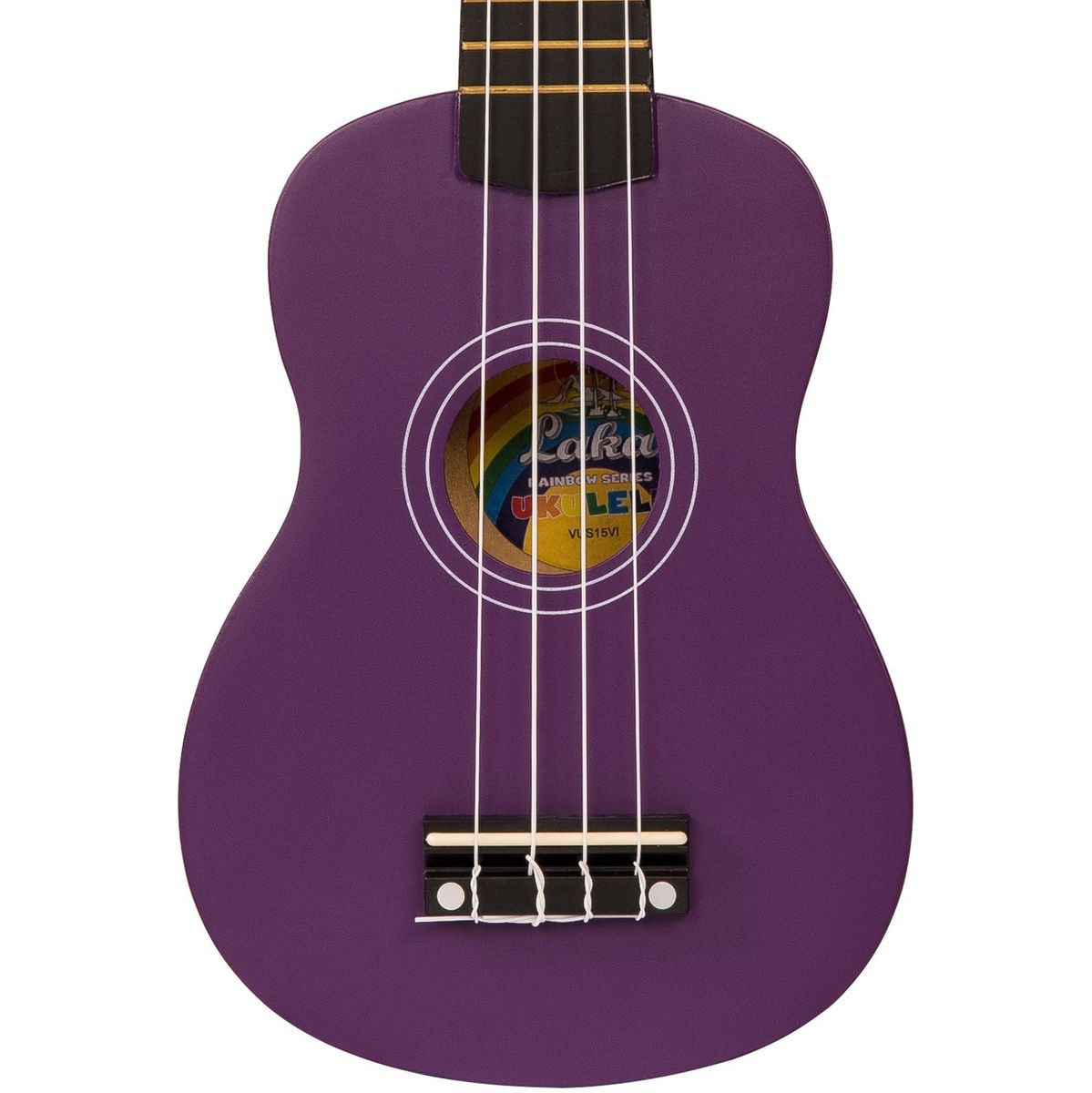 Laka Rainbow Series Ukulele & Bag - Violet