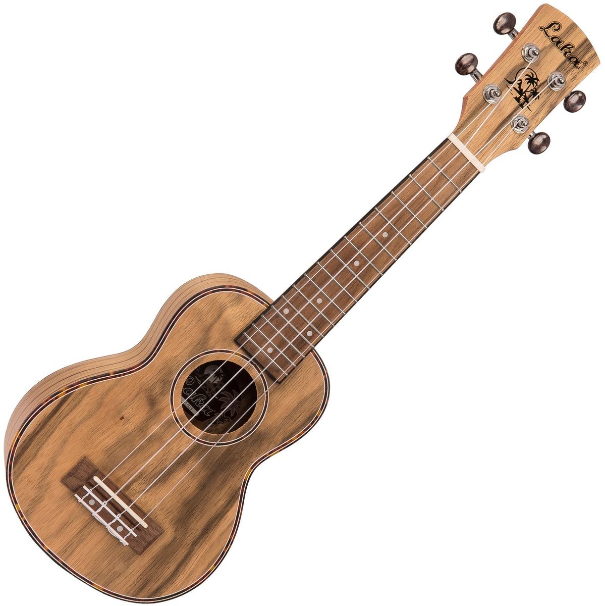 Laka Walnut Series Ukulele & Bag - Soprano