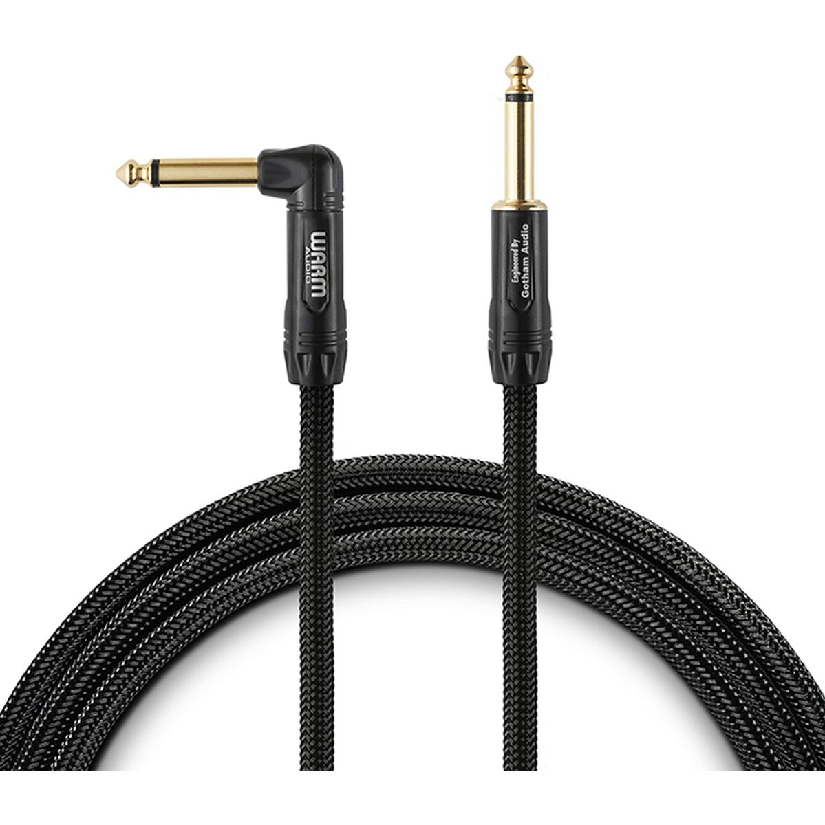 Warm Audio Premier Series - 1 End Rgt-Angle Instrument Cable 10' (3.0 M)