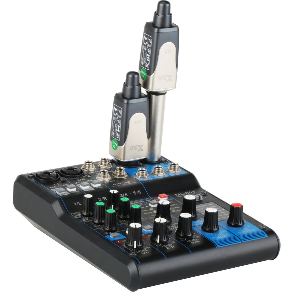 Xvive Dual Wireless Audio System For Audio - Black